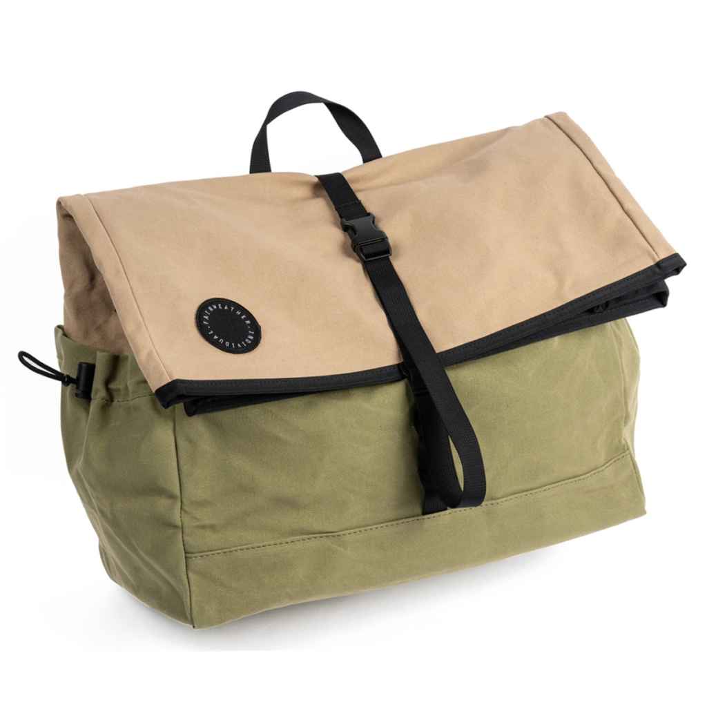 アクセサリー FAIRWEATHER brompton bag wax mocha/green FAIRWEATHER* brompton bag (wax mocha/green) - BLUE LUG