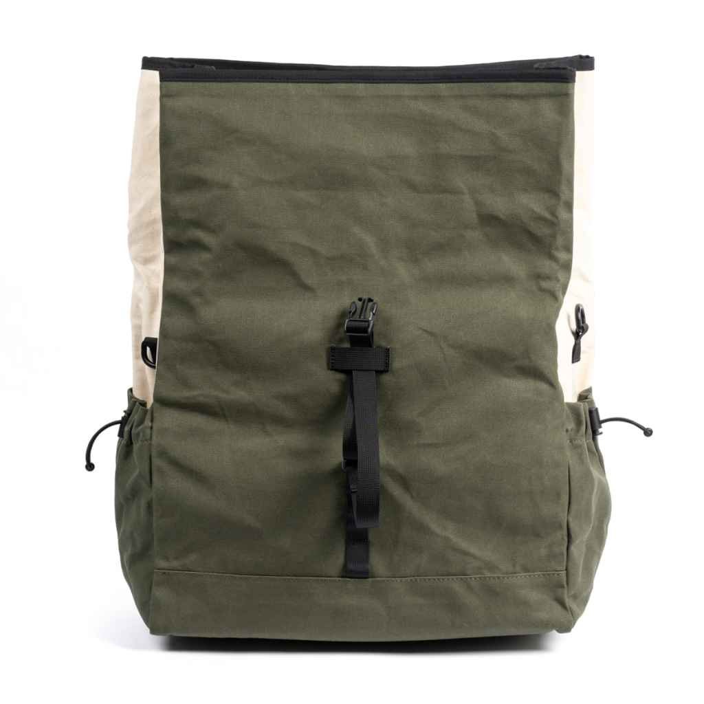 FAIRWEATHER* brompton bag (wax natural/olive) - BLUE LUG ONLINE STORE