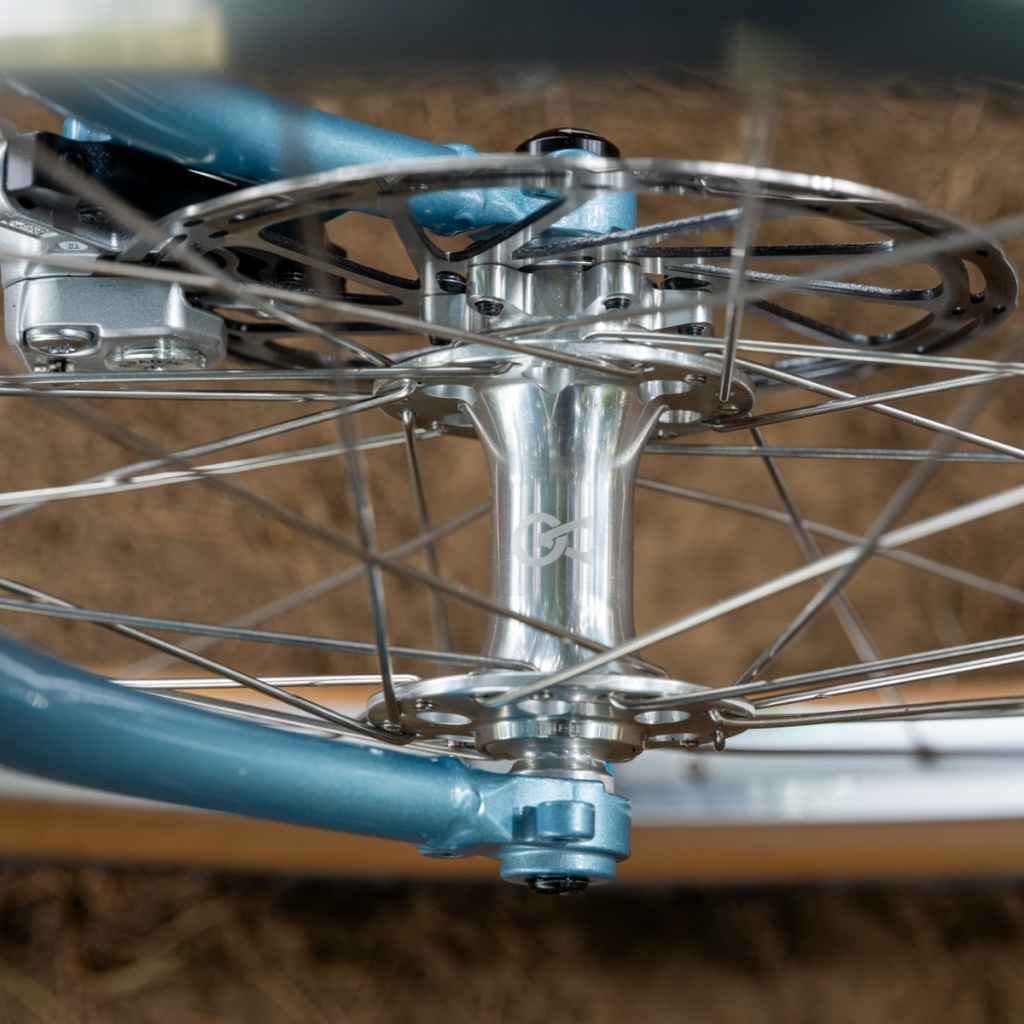 VELO ORANGE* disc hub front (silver) - BLUE LUG ONLINE STORE