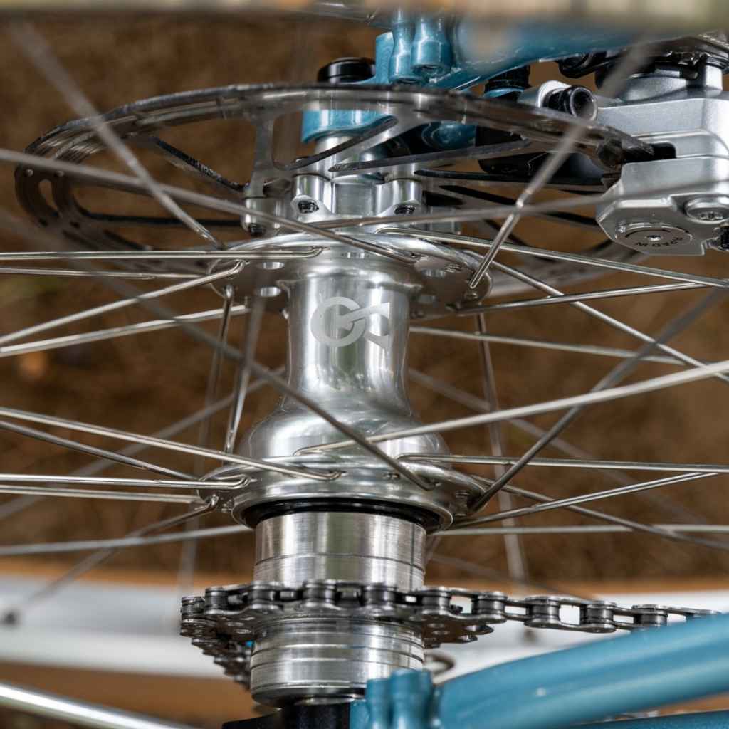 VELO ORANGE* disc hub rear (silver) - BLUE LUG ONLINE STORE