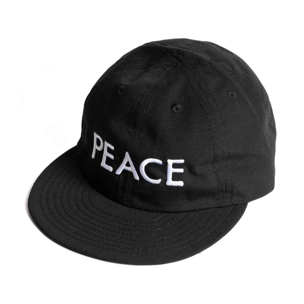 PEACE SPORTS* peace world cap (black/text) - BLUE LUG ONLINE STORE
