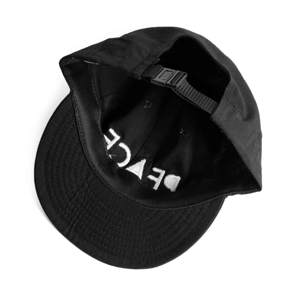 PEACE SPORTS* peace world cap (black/text) - BLUE LUG ONLINE STORE