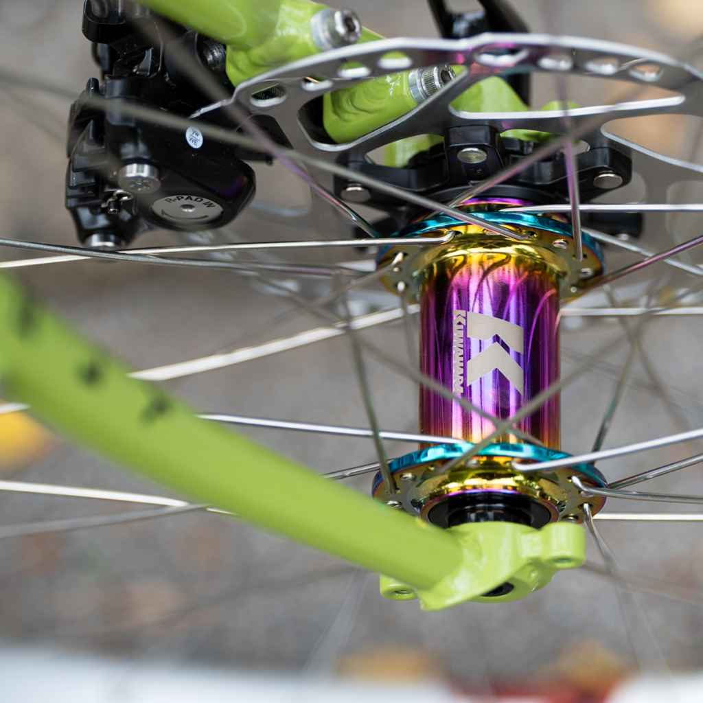 KUWAHARA* diavolo limited CL hub set (northern lights) - BLUE LUG