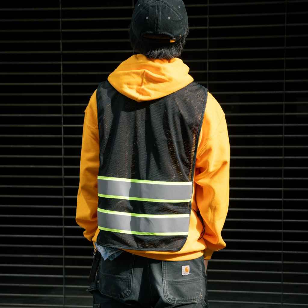 BLUE LUG* kangaroo safety vest (black) - BLUE LUG ONLINE STORE