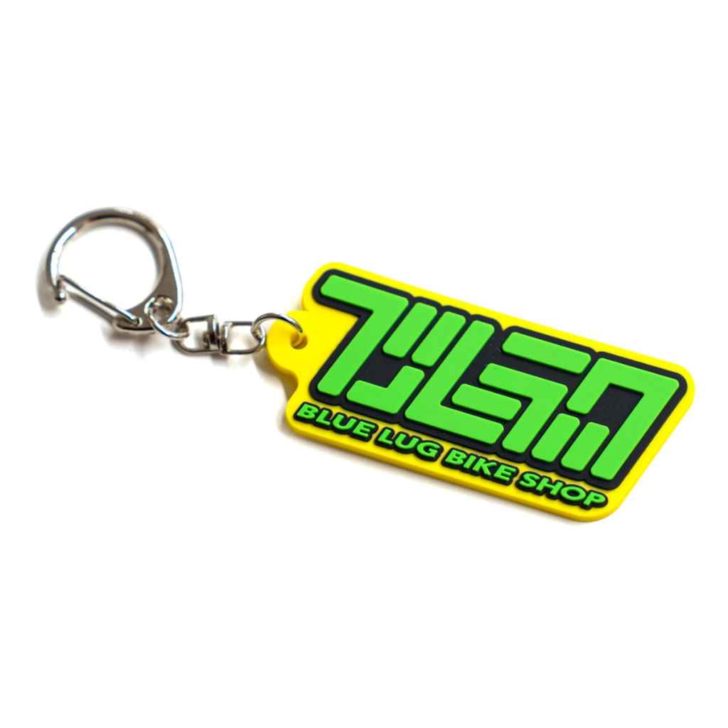 BLUE LUG* japanese kana logo keychain (yellow) - BLUE LUG ONLINE STORE
