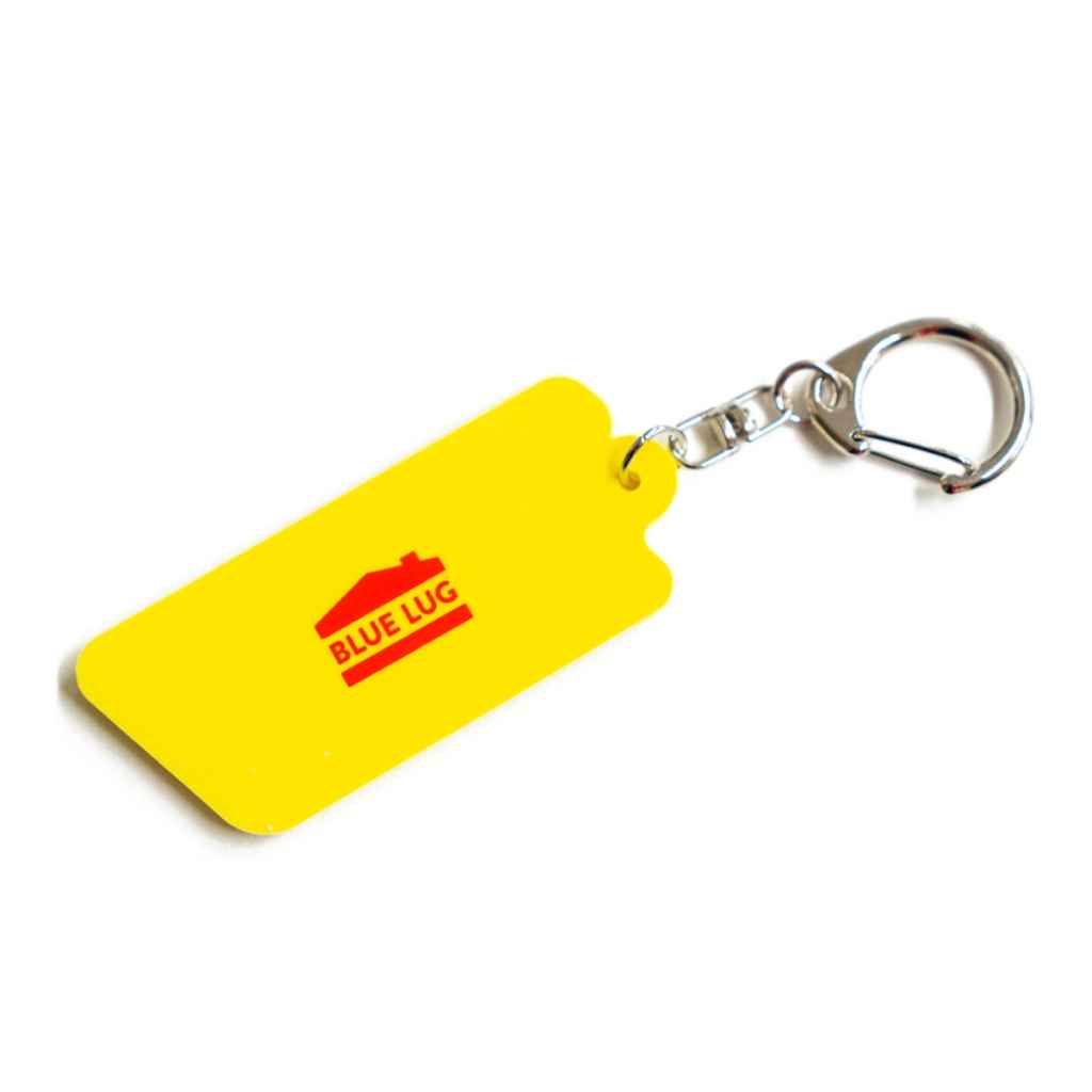 BLUE LUG* japanese kana logo keychain (yellow) - BLUE LUG ONLINE STORE