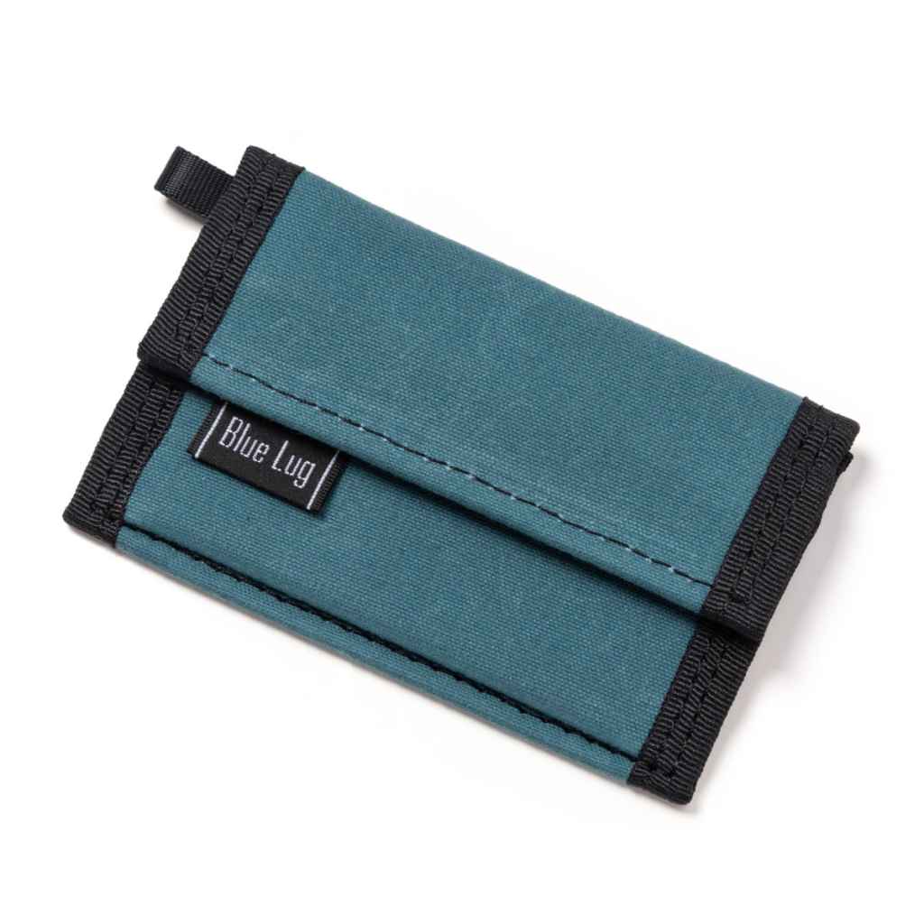 財布・ケース・小物入れ miho BLUE LUG* micro wallet (wax slate blue) - BLUE LUG ONLINE STORE
