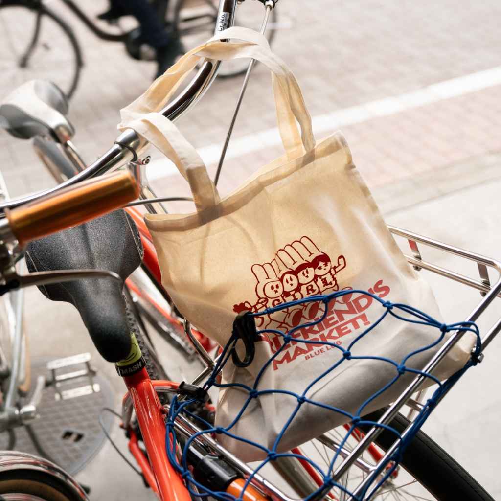 BLUE LUG* girlfriend's tote bag (white) - BLUE LUG ONLINE STORE