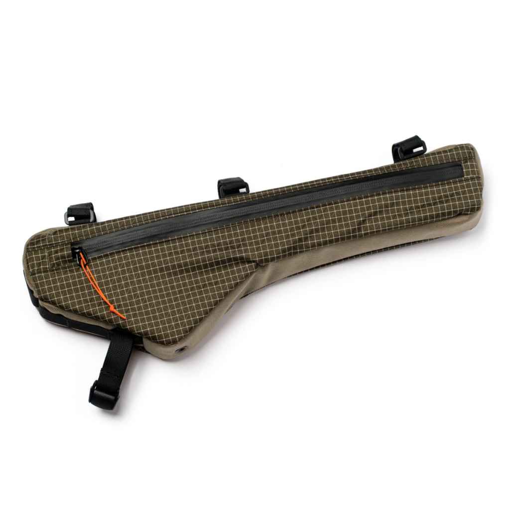 FAIRWEATHER フェアウェザー FRAME BAG SP オリーブ M FAIRWEATHER* frame bag sp (grid rip/olive/beige) - BLUE LUG ONLINE