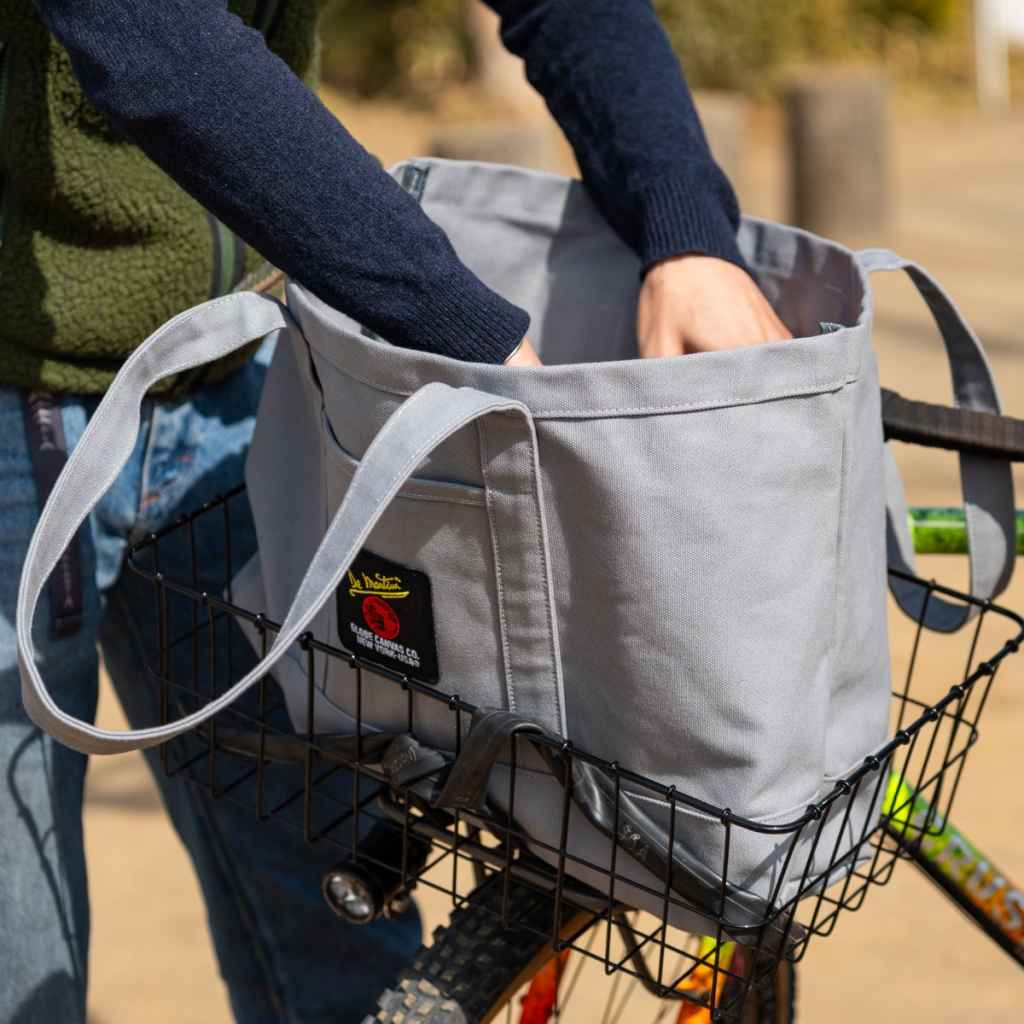 DE MARTINI* canvas tote bag (all grey) - BLUE LUG ONLINE STORE