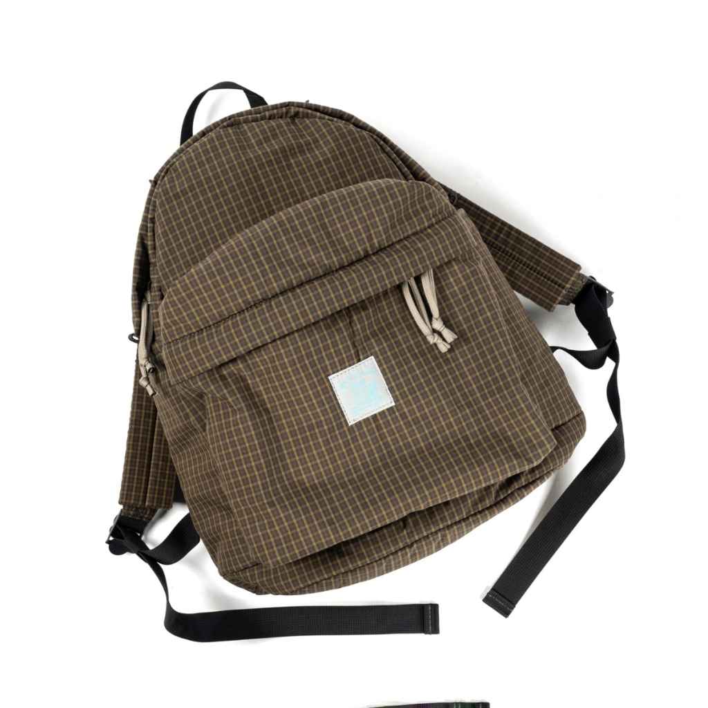 BLUE LUG* day pack mini (padding brown check) - BLUE LUG ONLINE STORE