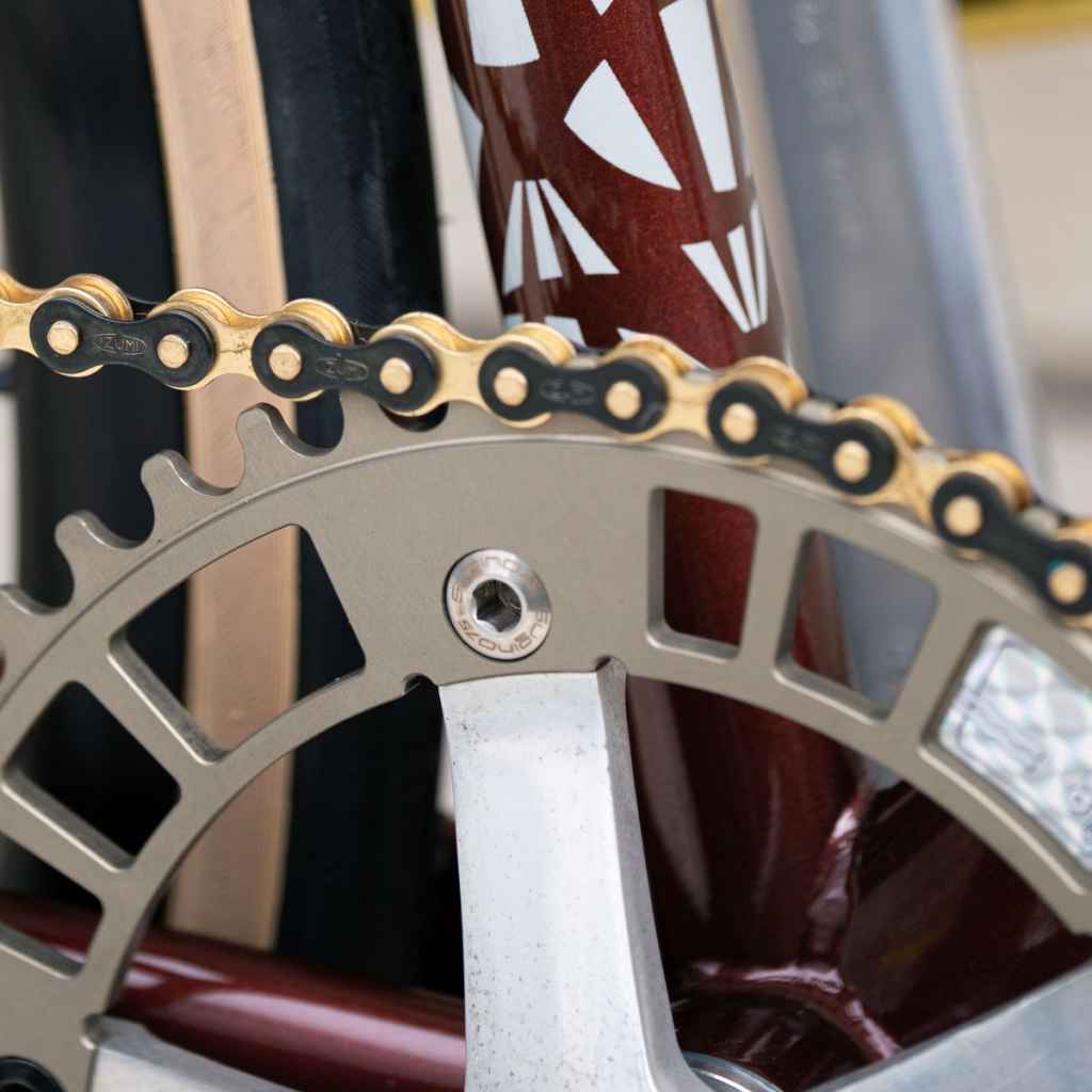SUGINO SG75 165mm ポリッシュDURA-ACEチェーンリング付 SUGINO SG75 CRANK