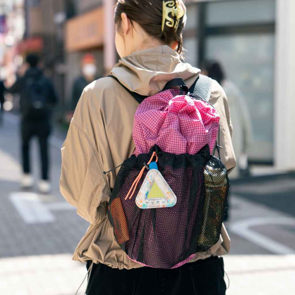 FAIRWEATHER* packable pack (grid rip/berry) - BLUE LUG ONLINE STORE