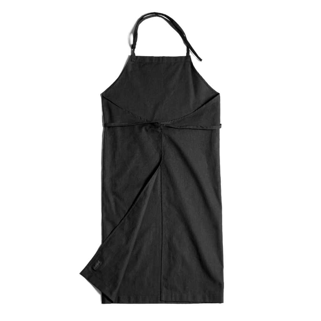 BLUE LUG* lug apron (linen black) - BLUE LUG ONLINE STORE