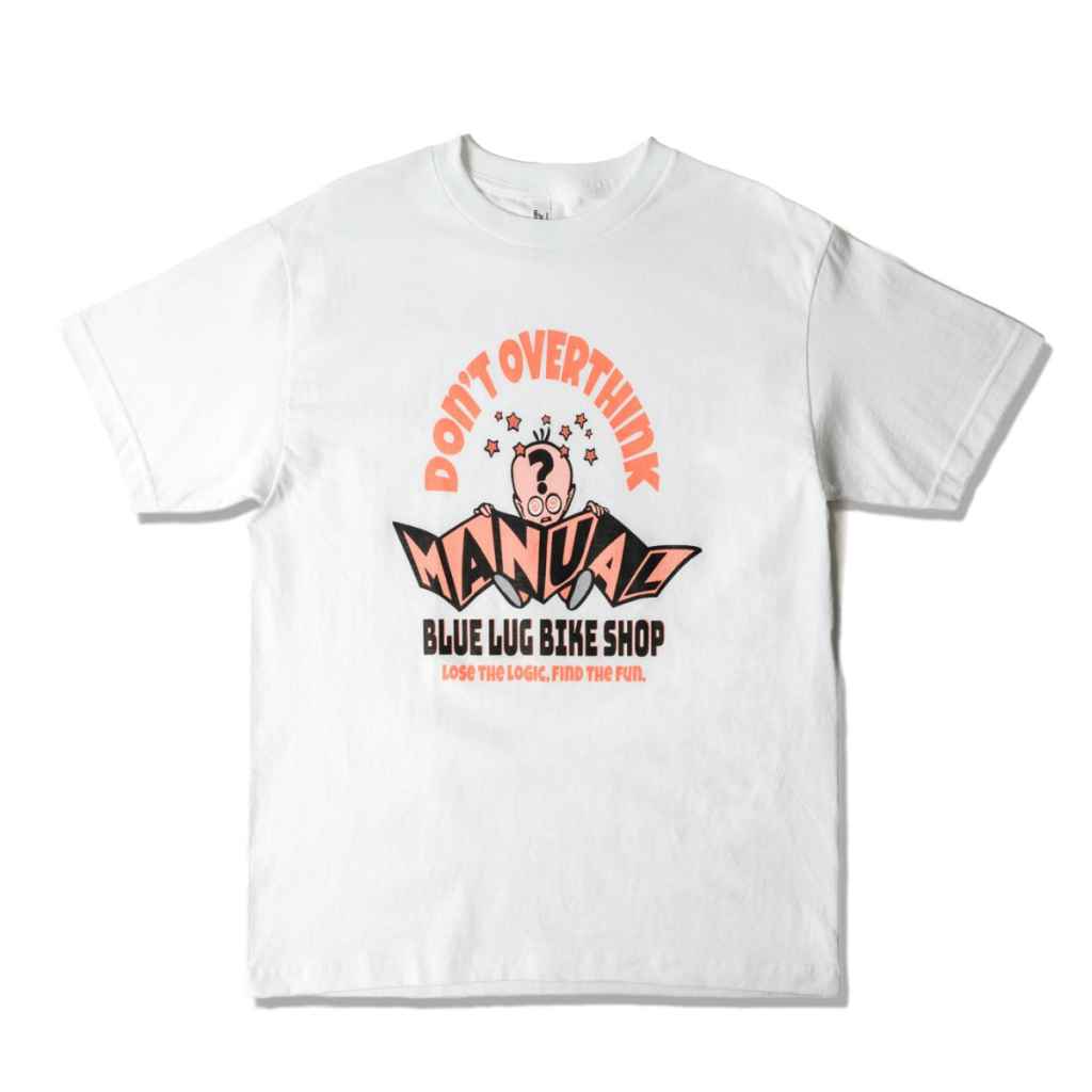 BLUE LUG* no manual t-shirt (white) - BLUE LUG ONLINE STORE