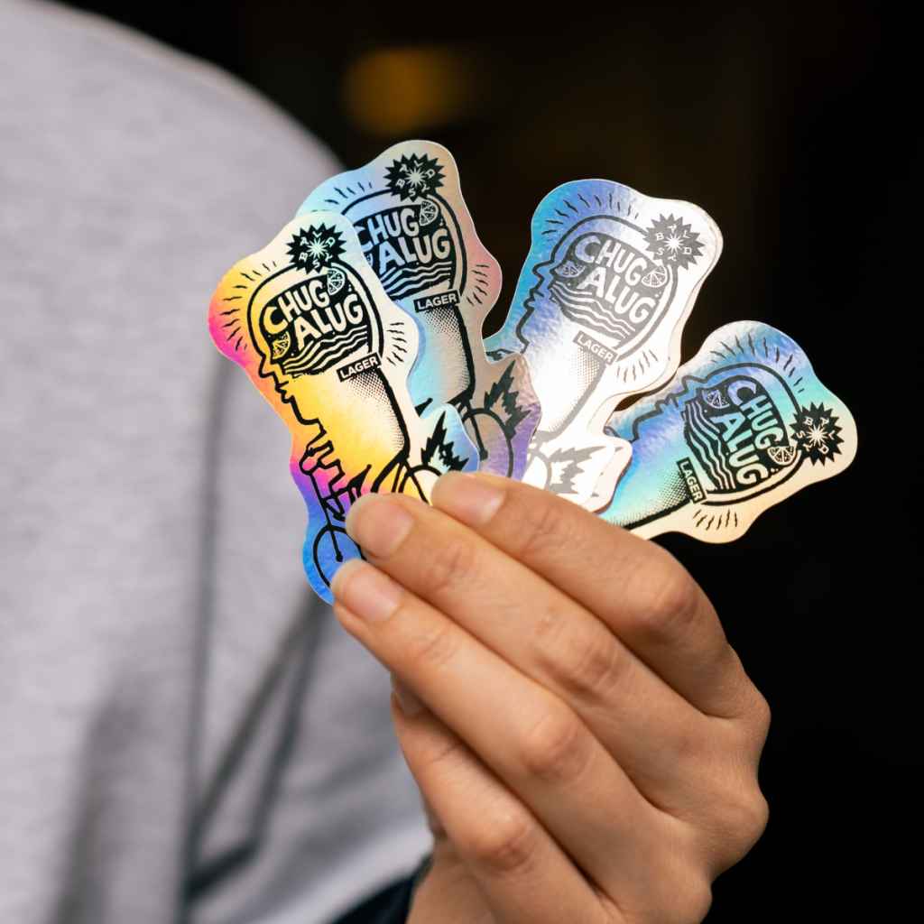 BLUE LUG* chug-a-lug sticker (hologram) - BLUE LUG ONLINE STORE