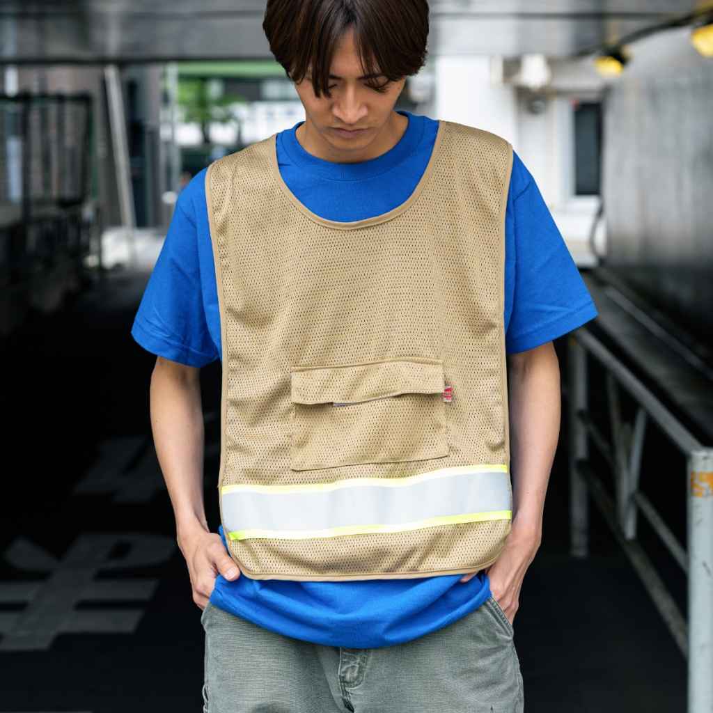 BLUE LUG* kangaroo safety vest (beige) - BLUE LUG ONLINE STORE