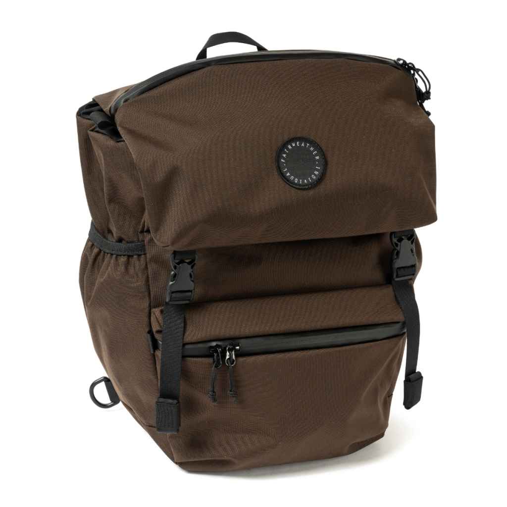 FAIRWEATHER* flaptop pannier (cordura/brown) - BLUE LUG ONLINE STORE