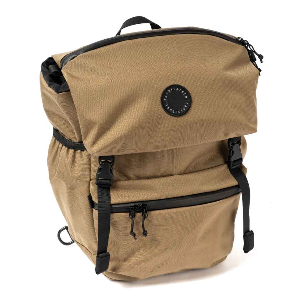 FAIRWEATHER* flaptop pannier (coyote) - BLUE LUG ONLINE STORE