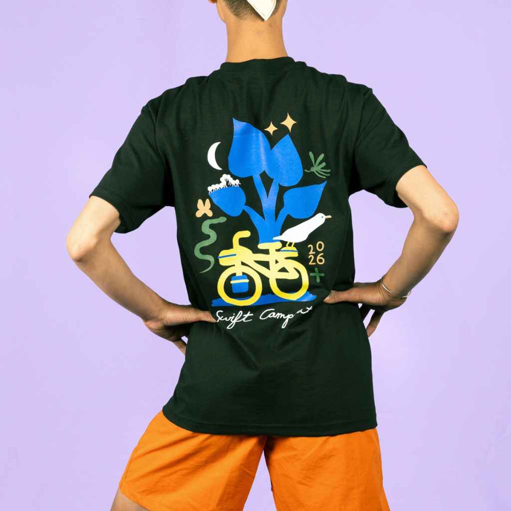 SWIFT INDUSTRIES* campout 2026 t-shirt (black) - BLUE LUG ONLINE STORE