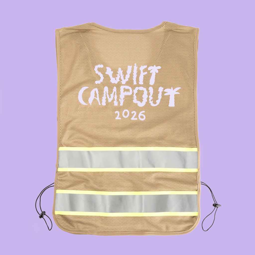SWIFT INDUSTRIES×BLUE LUG* campout 2026 safety vest (beige) - BLUE