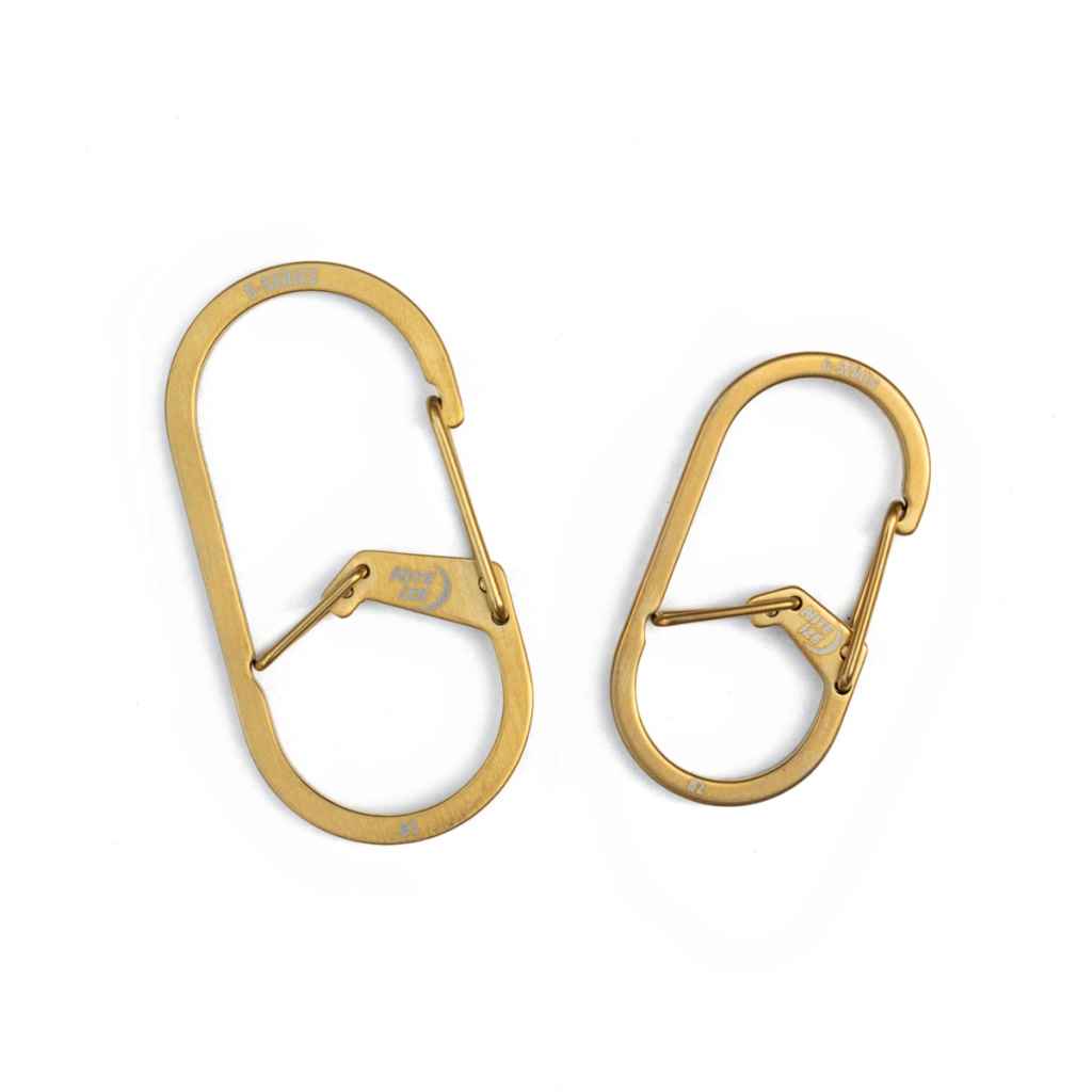 NITE IZE* g-carabiner (brass) - BLUE LUG ONLINE STORE