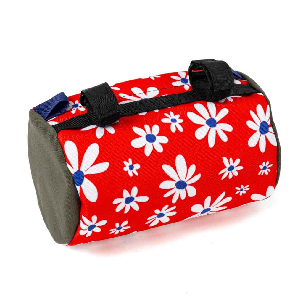 BLUE LUG* handlebar pouch (flower red) - BLUE LUG ONLINE STORE