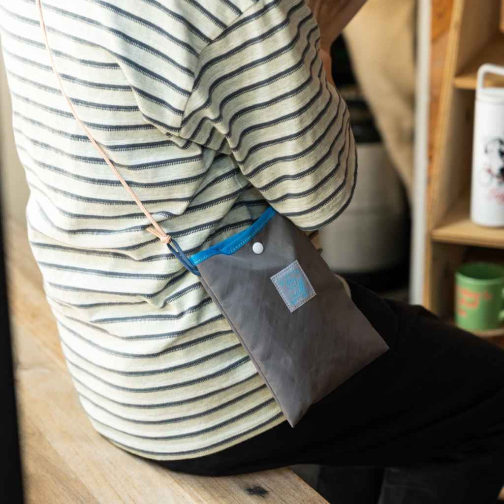 小物 guuuuu1106 BLUE LUG* mini sacoche (cordura/dark beige/mocha) - BLUE LUG