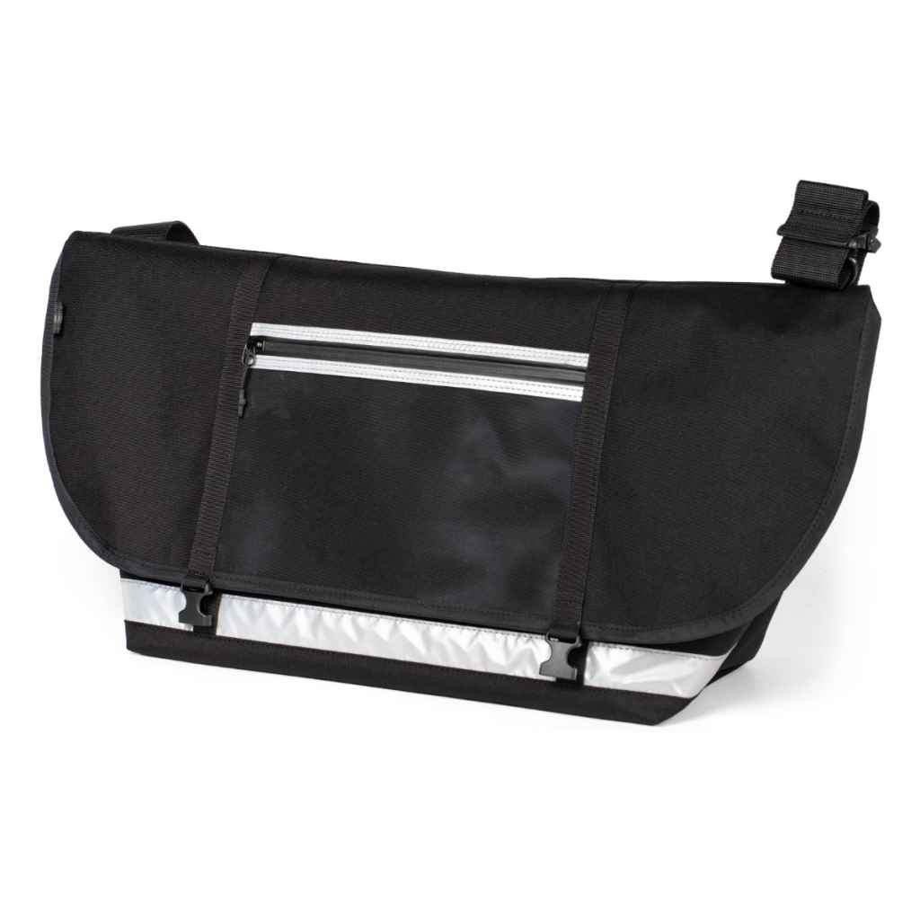 BLUE LUG* the messenger bag (custom/black/reflector) - BLUE LUG