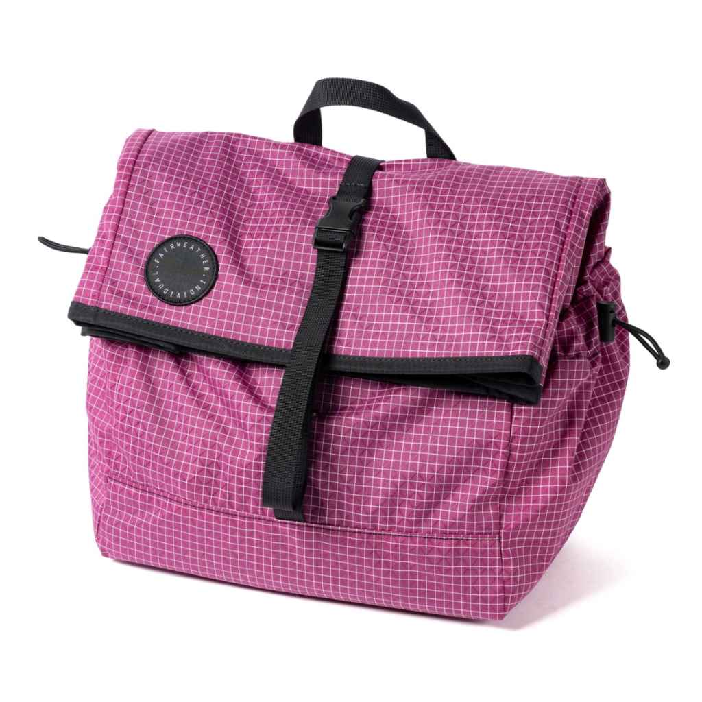 FAIRWEATHER* brompton bag mini (grid rip/purple) - BLUE LUG ONLINE