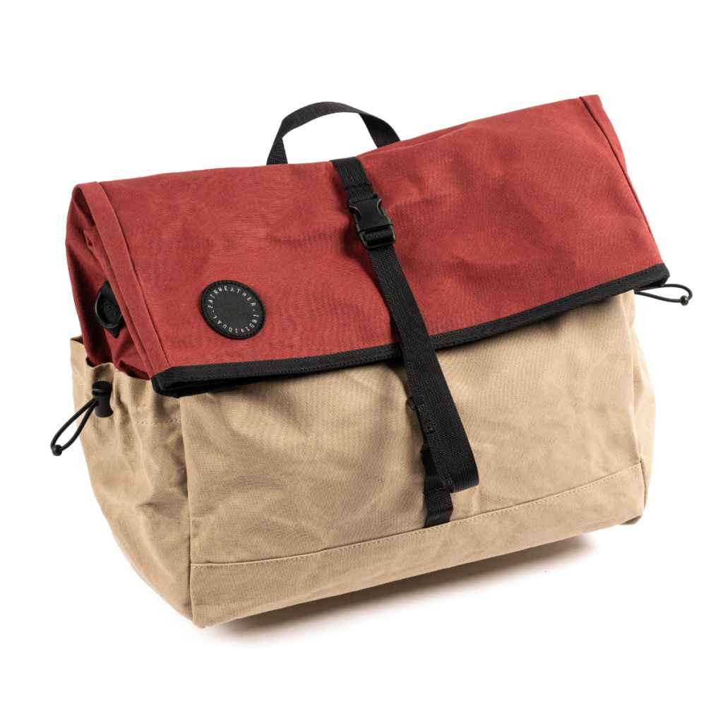 FAIRWEATHER* brompton bag (wax wine/mocha) - BLUE LUG ONLINE STORE