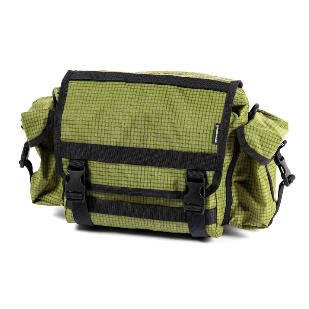 FAIRWEATHER* handlebar bag ADV (ultra grid/avocado) - BLUE LUG