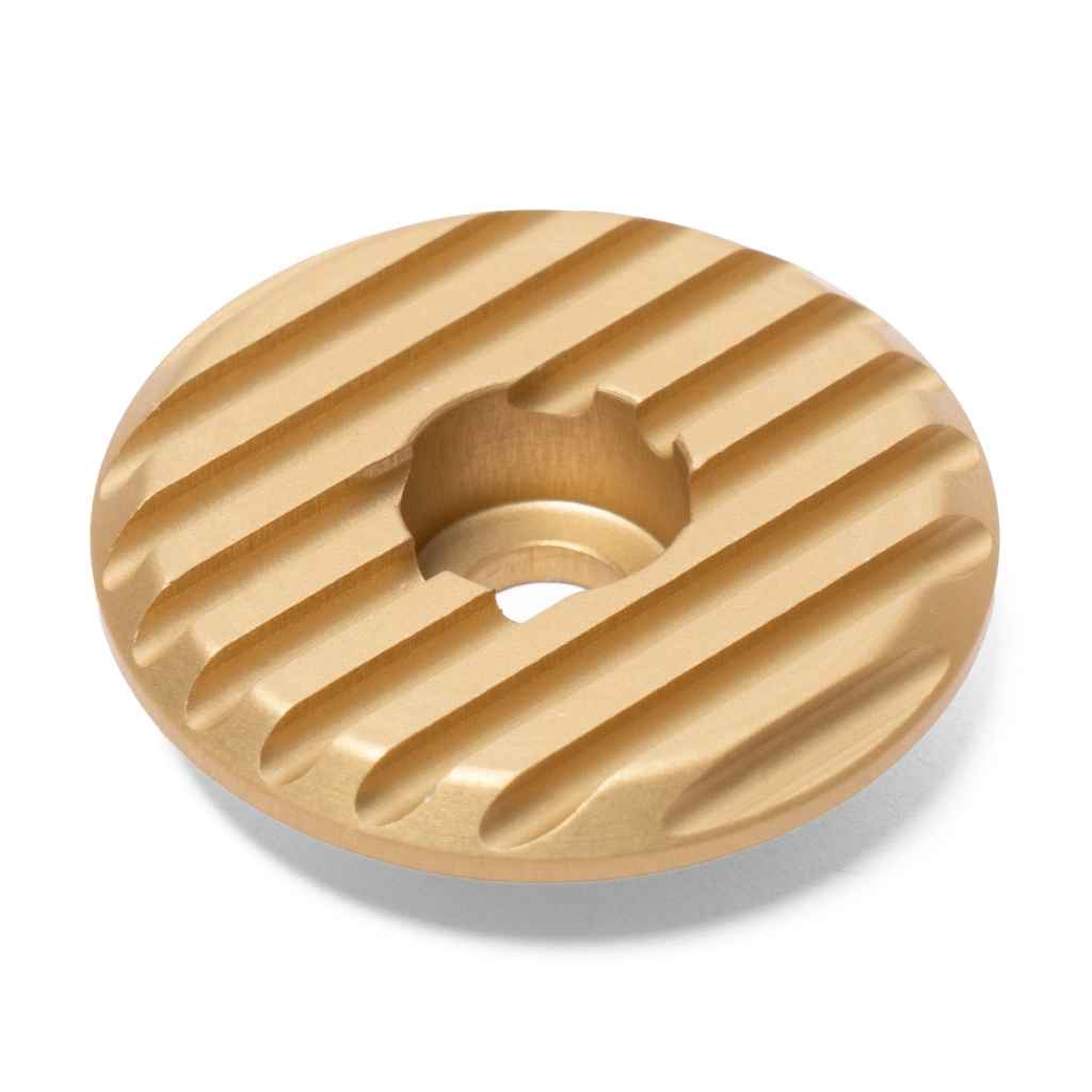 SHOVEL RESEARCH* TC-1 aluminum top cap (gold) - BLUE LUG ONLINE STORE