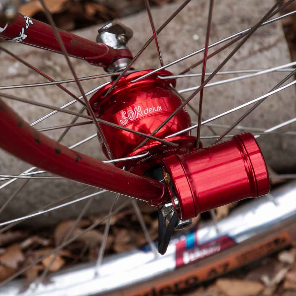 SON NABENDYNAMO* SON delux (red) - BLUE LUG ONLINE STORE