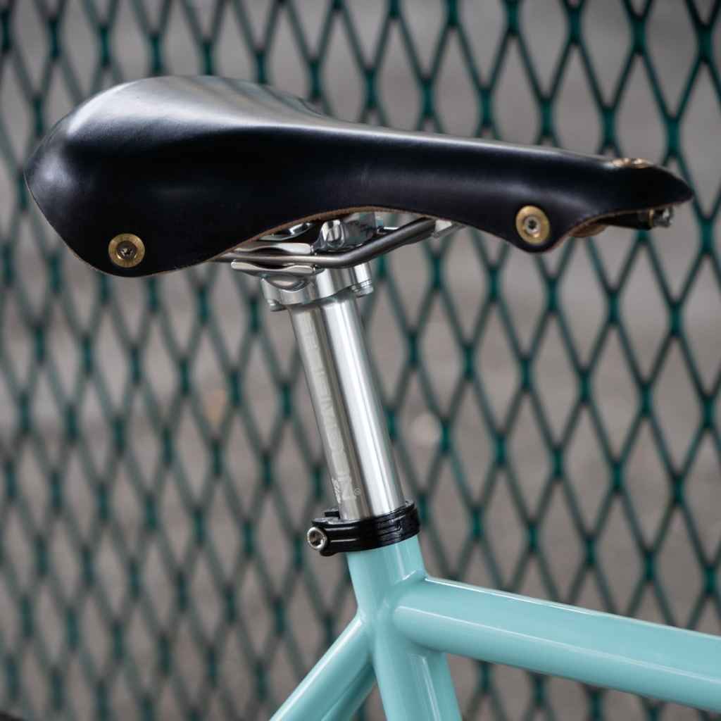 BERTHOUD* galibier leather saddle (black) - BLUE LUG ONLINE