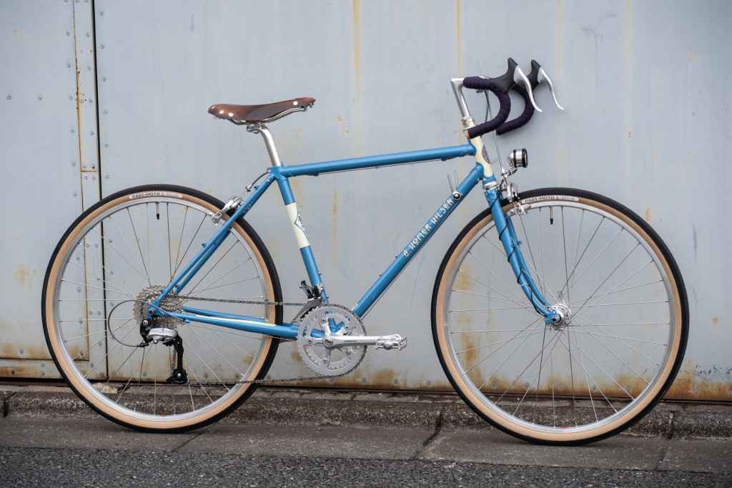 PACENTI×VELO ORANGE* brevet road wheel rear (silver) - BLUE LUG