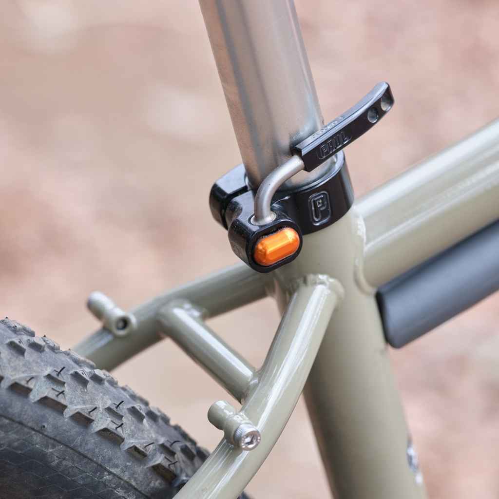 PAUL* quick release seatpost collar (black/orange) - BLUE