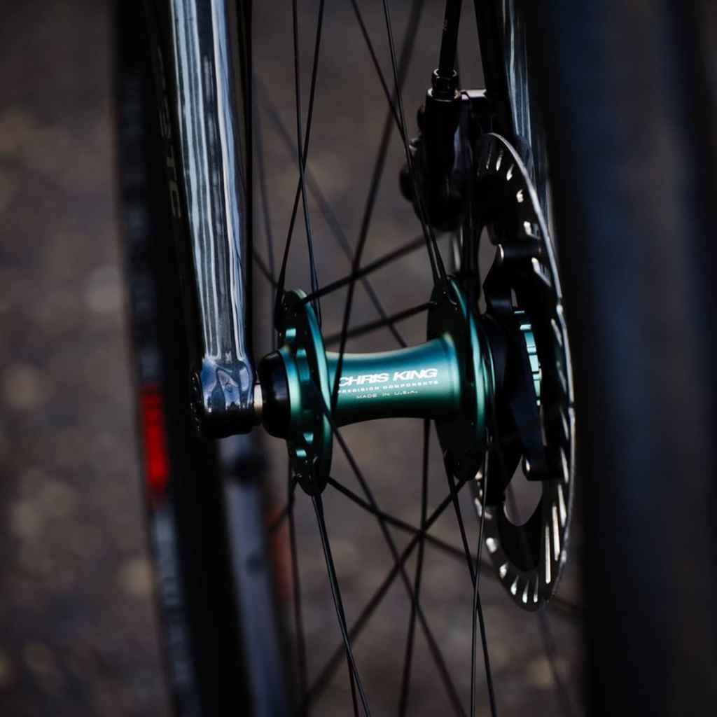 CHRIS KING* R45 disc road hub front (matte jade/center lock