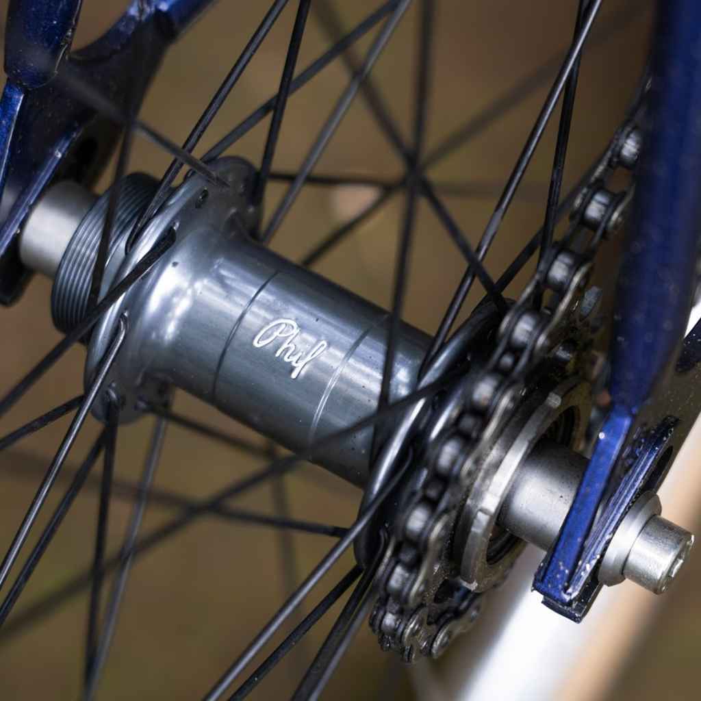 PHILWOOD* low flange track hub rear (gunmetal/fix&free