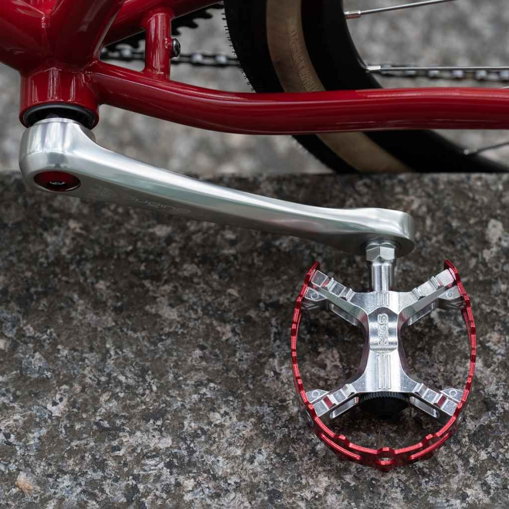 MKS* XC-III bear trap pedal (red) - BLUE LUG GLOBAL ONLINE STORE