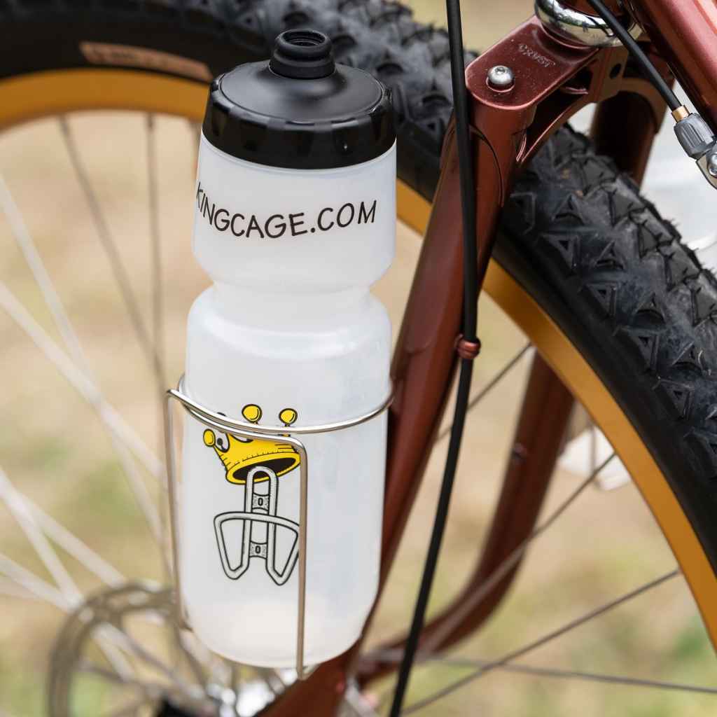 VELO ORANGE* retro stainless steel cage (no tab) - BLUE LUG
