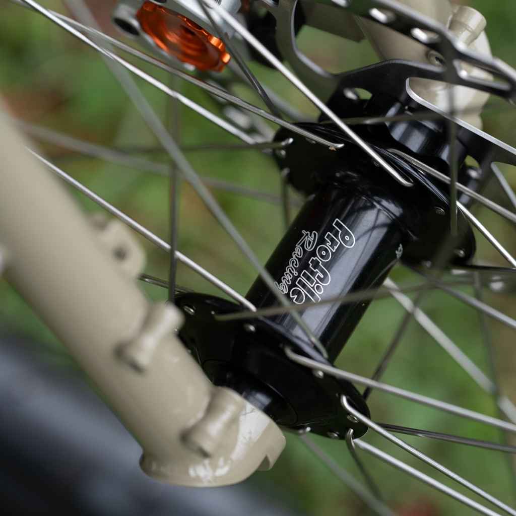 Profile Racing MTB フロントハブ 本体 PROFILE RACING* elite BOOST mtb hub front (polish) - BLUE LUG