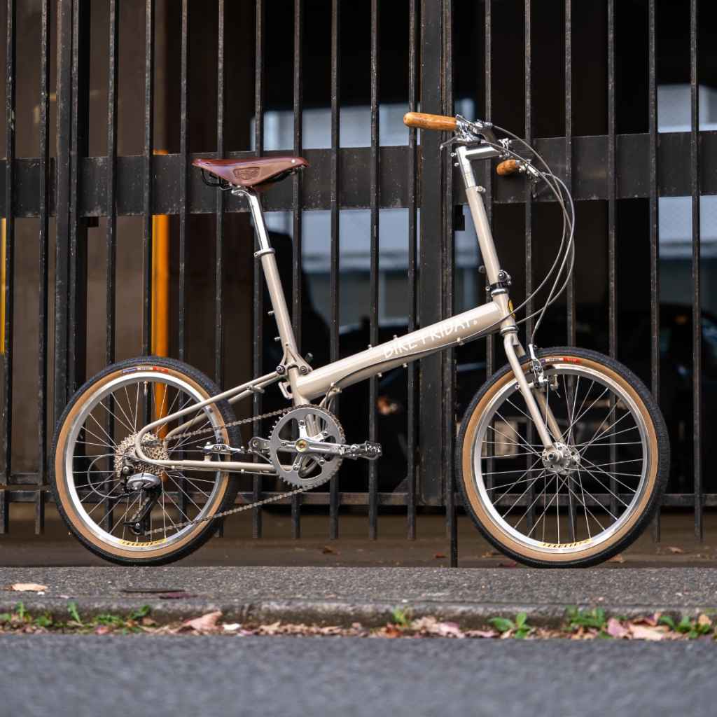 BIKE FRIDAY* new world tourist frame set (oatmeal/54) - BLUE LUG