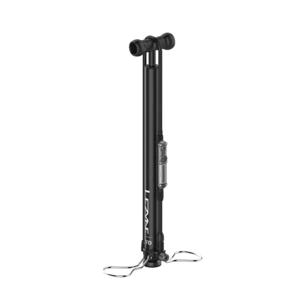 LEZYNE* digital travel floor drive pump (black) - BLUE LUG