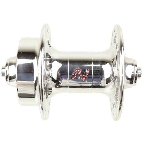 PHIL WOOD* iso disc hub front (silver) - BLUE LUG ONLINE STORE