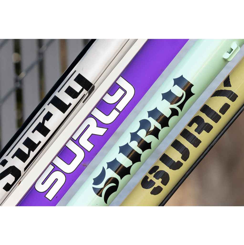 SURLY* overspray frame decal set (black) - BLUE LUG ONLINE STORE