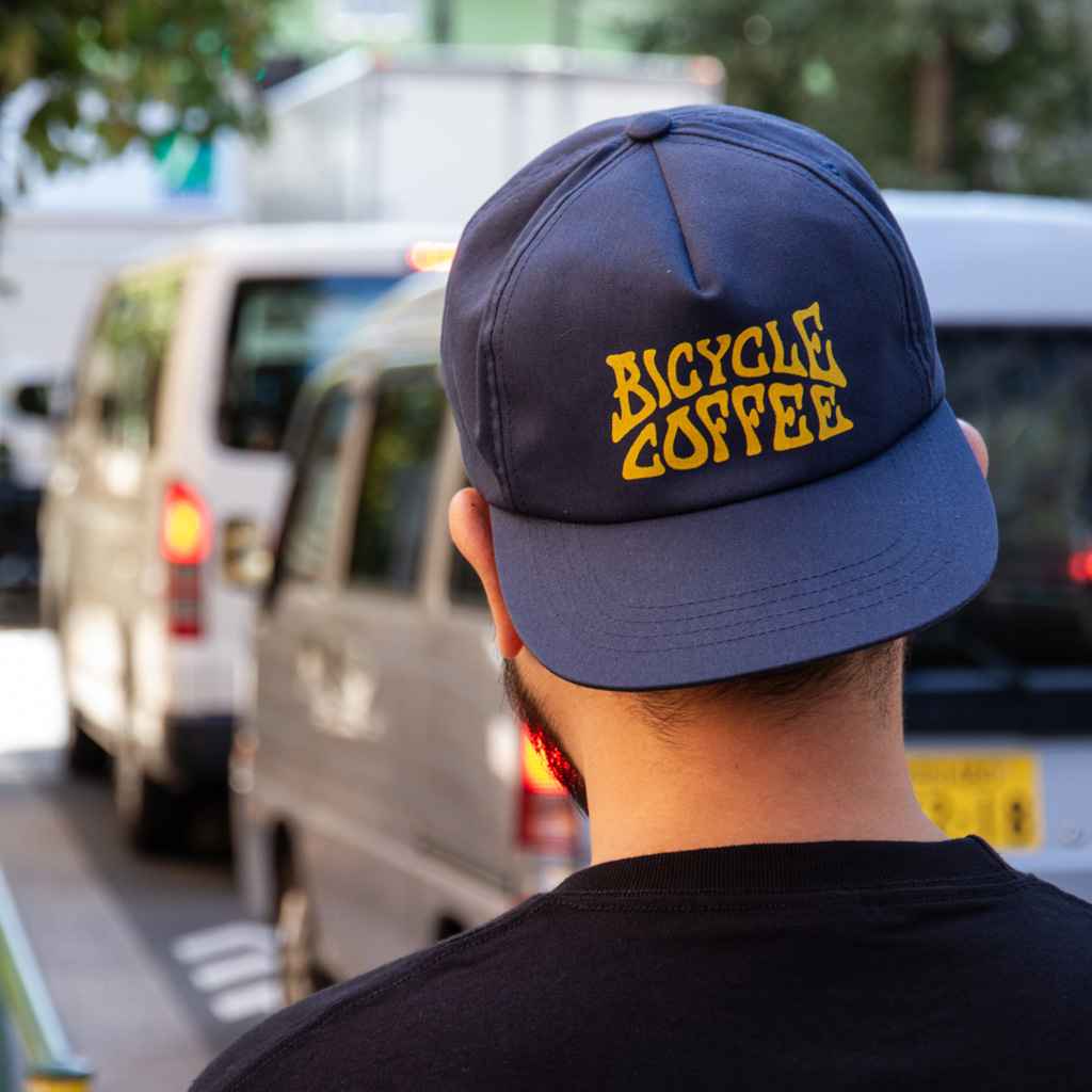 BICYCLE COFFEE* crest snap back cap (navy) - BLUE LUG ONLINE STORE