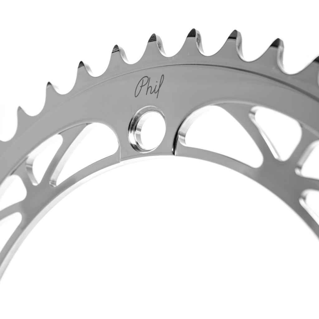 PHIL WOOD* track chainring (silver) - BLUE LUG ONLINE STORE