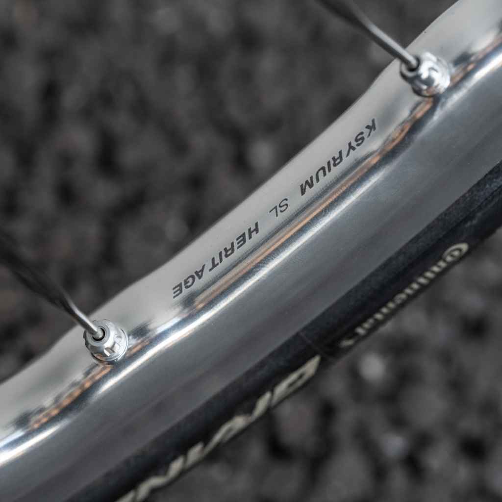 MAVIC* ksyrium sl heritage rim brake wheel set (silver) - BLUE LUG
