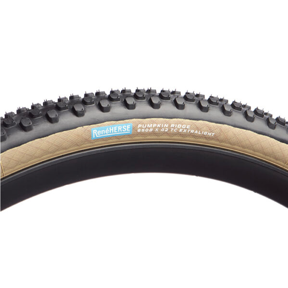 Rene Herse ルネエルス 700x55C タイヤ RENE HERSE* pumpkin ridge TC tire (black/tan) - BLUE LUG ONLINE STORE